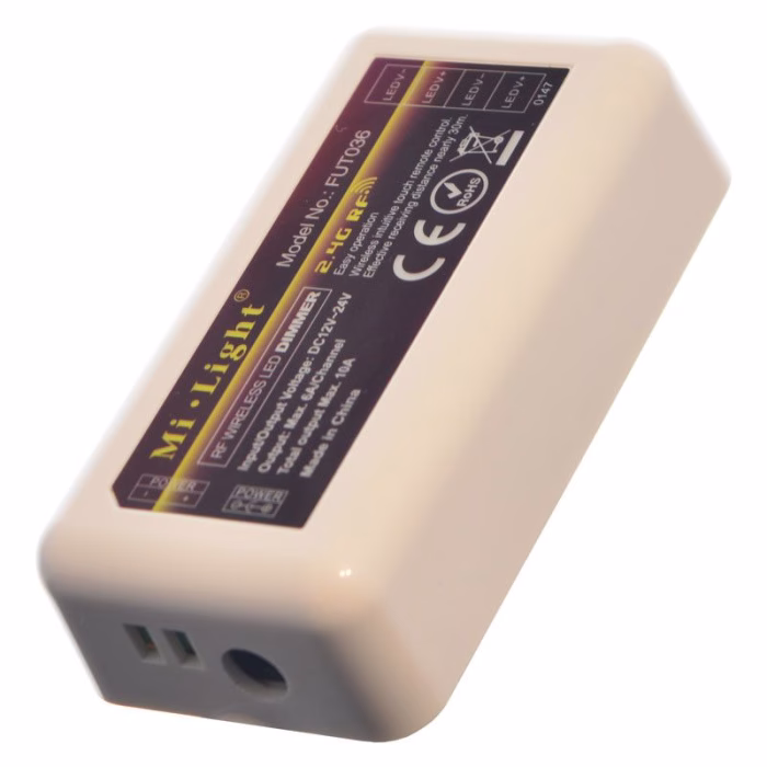 Miboxer FUT036 Controler 2.4GHz RF pentru banda LED Monocolor 1 Canal 10A - imagine 2