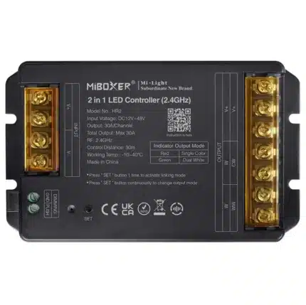 MiBoxer HR2 Controler LED 2in1 Monocolor/Dual White 2.4Ghz 30A Max