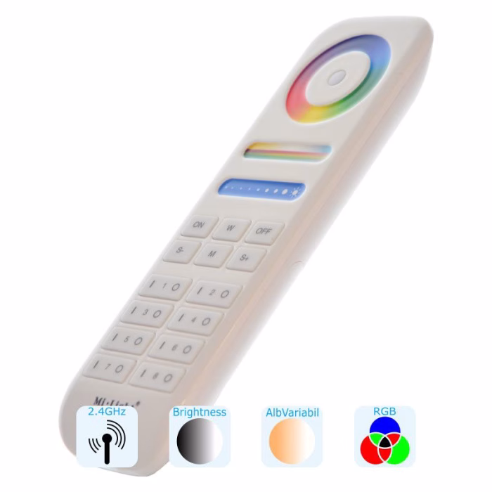 Miboxer FUT089 Telecomanda cu 8 zone RGB, RGBW si RGB+CCT - imagine 4